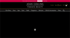 Desktop Screenshot of joancollinsbeauty.com